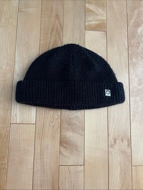 Obey Black Ribbed Cuff Beanie